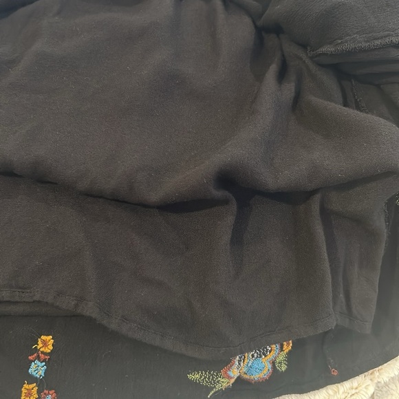 Free People Oxford Black Embroidered dress, Size Small - Picture 7 of 9